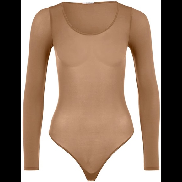 EUC Wolford bronze metallic body thong - Picture 2 of 14